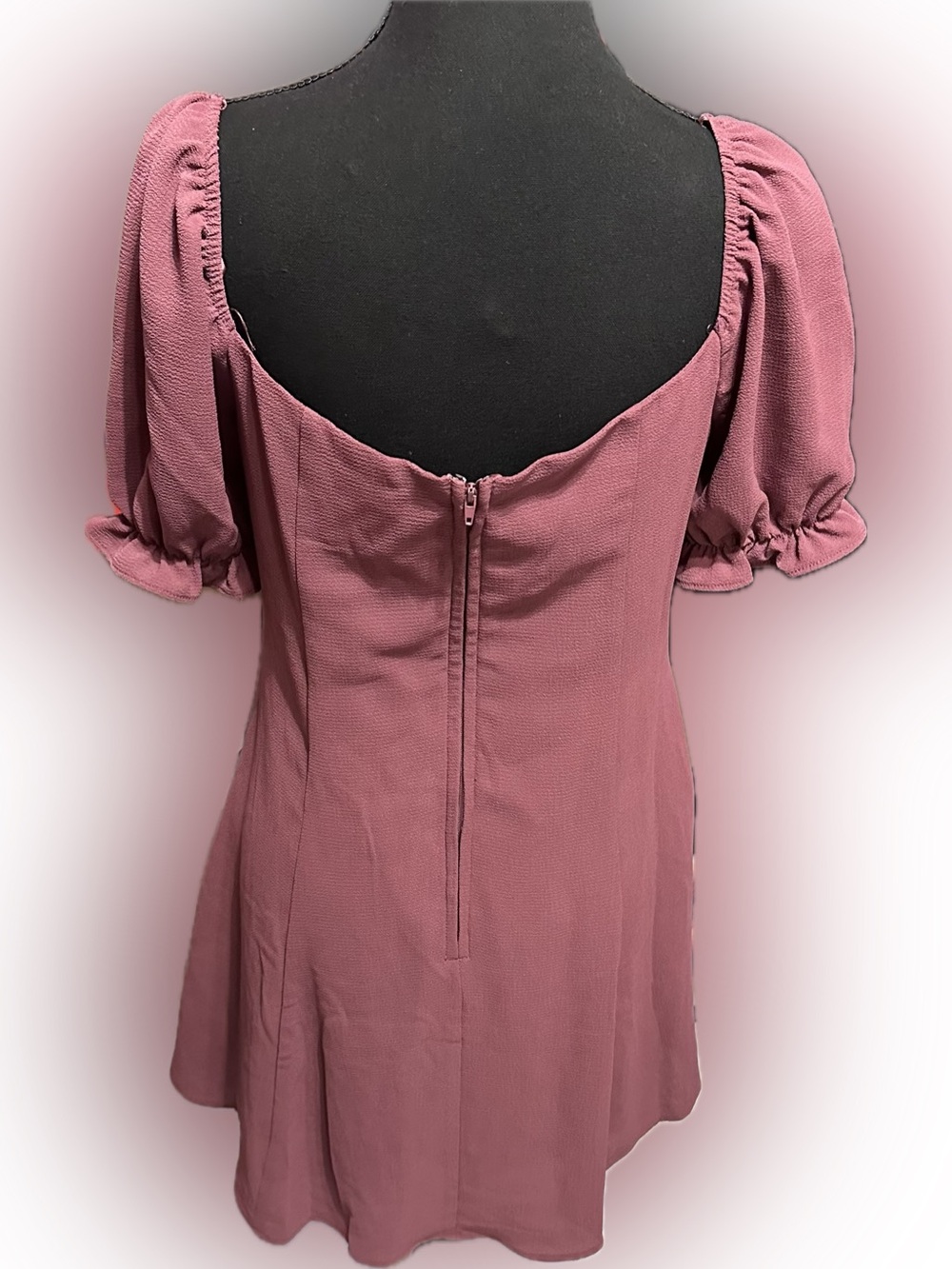 City Studio Dusty Rose Button-Front Midi Dress - Picture 3 of 6